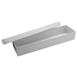White Leatherette Jewelry Bracelet or Watch Box