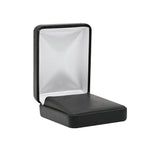 Black Leatherette Jewelry Pendant or Earring Box