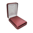 Burgundy Leatherette Jewelry Pendant or Earring Box