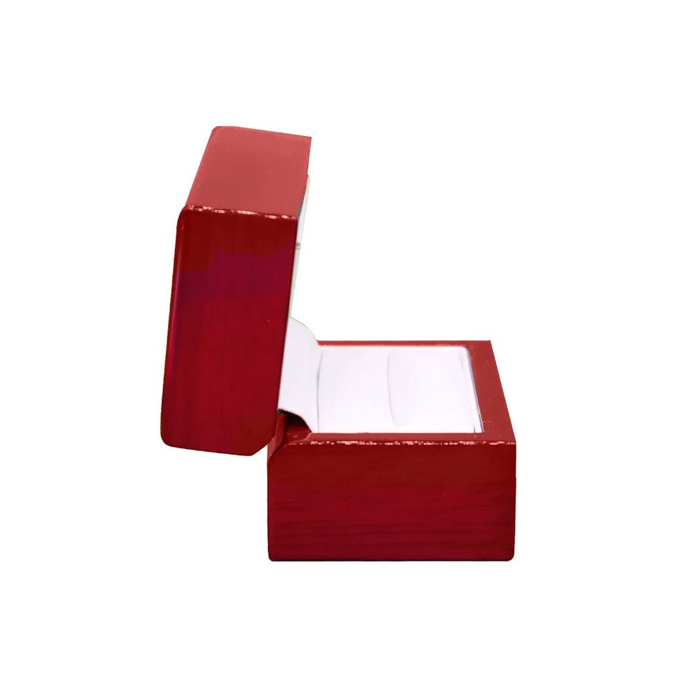 Red Rosewood Dual Jewelry Ring Gift Packaging Boxes