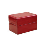 Red Rosewood Dual Jewelry Ring Gift Packaging Boxes