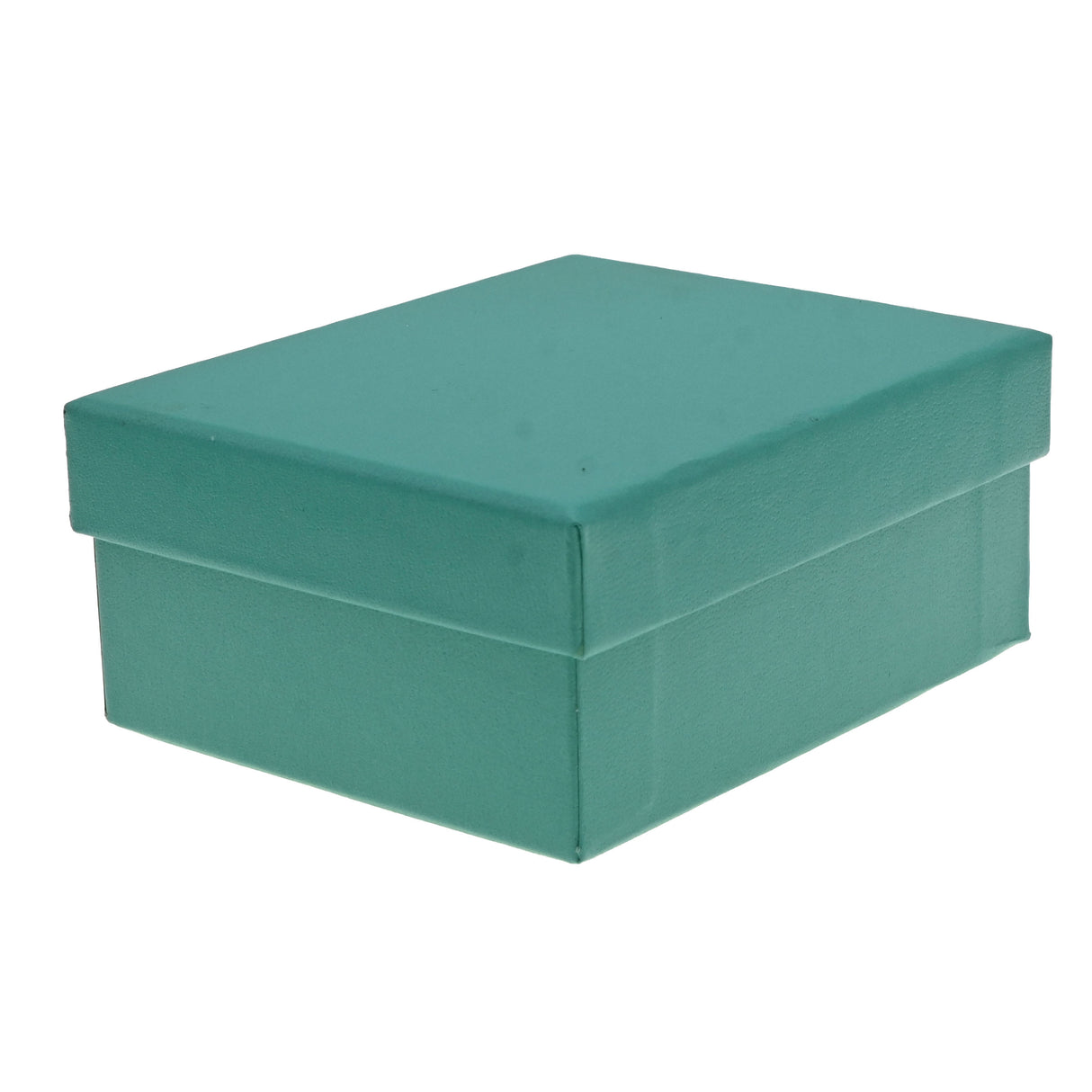 Teal Leatherette Pendant Box with Silver Trim - Pack of 12