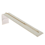 Tan Linen Jewelry Bracelet / Watch Display Ramp