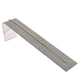 Grey Linen Jewelry Bracelet / Watch Display Ramp