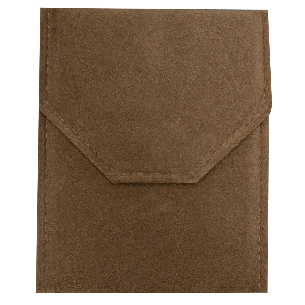 Brown Suede Necklace Presentation Folder – 6-5/8" x 8-1/2"