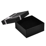 Black Paper Silver Bow-Tie Jewelry Pendant Gift Boxes