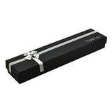 Black Paper Silver Bow-Tie Jewelry Watch or Bracelet Gift Boxes