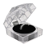 Clear Crystal Style Lucite Jewelry Ring Boxes