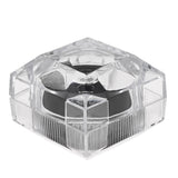 Clear Crystal Style Lucite Jewelry Ring Boxes