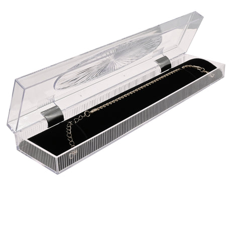 Clear Crystal Style Lucite Jewelry Bracelet / Watch Boxes