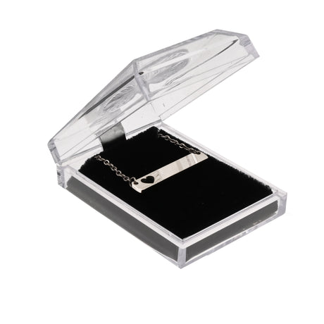 Clear Crystal Style Jewelry Pendant Boxes