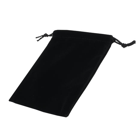 Black Velvet Drawstring Gift Pouches, 4" x 5", 12 Per Pack