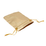 Metallic Gold Drawstring Gift Pouches, 1-3/4" x 2", 12 Per Pack