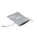 Metallic Silver Drawstring Gift Pouches, 1-3/4" x 2", 12 Per Pack