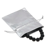 Metallic Silver Drawstring Gift Pouches, 2-3/4" x 3", 12 Per Pack