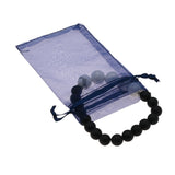 Navy Blue Organza Drawstring Gift Pouches, 2" x 3-1/4", 12 Per Pack