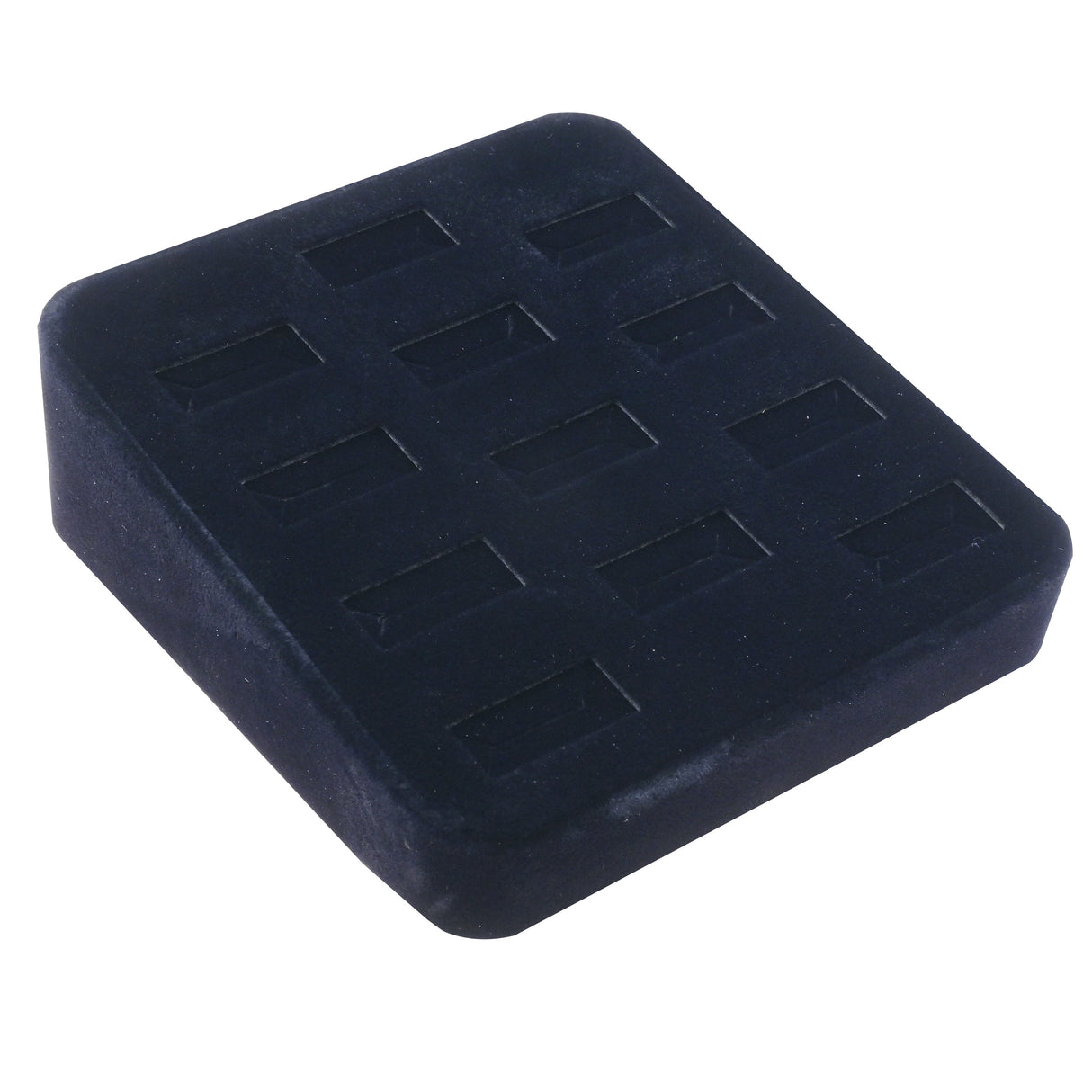 Black Velvet 12 Slot Ring Display Tray