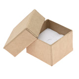 Brown Kraft Paper Jewelry Ring Gift Boxes, Foam Insert