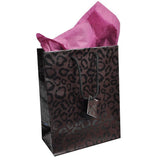Animal Print Gift Shopping Bags with Handle, 8" x 5" x 10" 