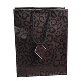 Animal Print Gift Shopping Bags with Handle, 8" x 5" x 10" 