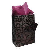 Animal Print Gift Shopping Bags with Handle, 4-3/4" x 2-1/2" x 6"