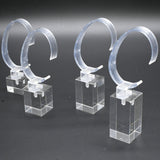 Clear Acrylic 4-Piece Jewelry Watch Display Stand