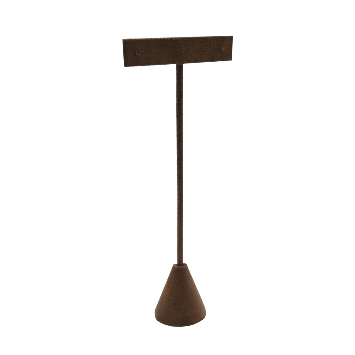 Brown Suede Earring T-Stand Display - 6-3/4" Tall