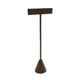 Brown Suede Earring T-Stand Display - 6-3/4" Tall
