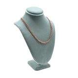 Blue Suede Jewelry Necklace Display Bust - 7-1/2" Tall