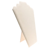 Beige Faux Suede Tiered Necklace Easel - 12½" Tall