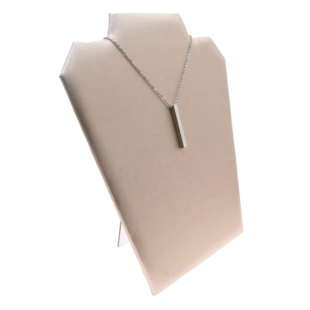 Champagne Pink Necklace Easel Display Stand - 8-3/4" H