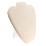 Beige Faux Suede Necklace Display Easel, 8-5/8" Tall