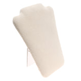 Beige Faux Suede Pendant Necklace Easel - 5½" Tall