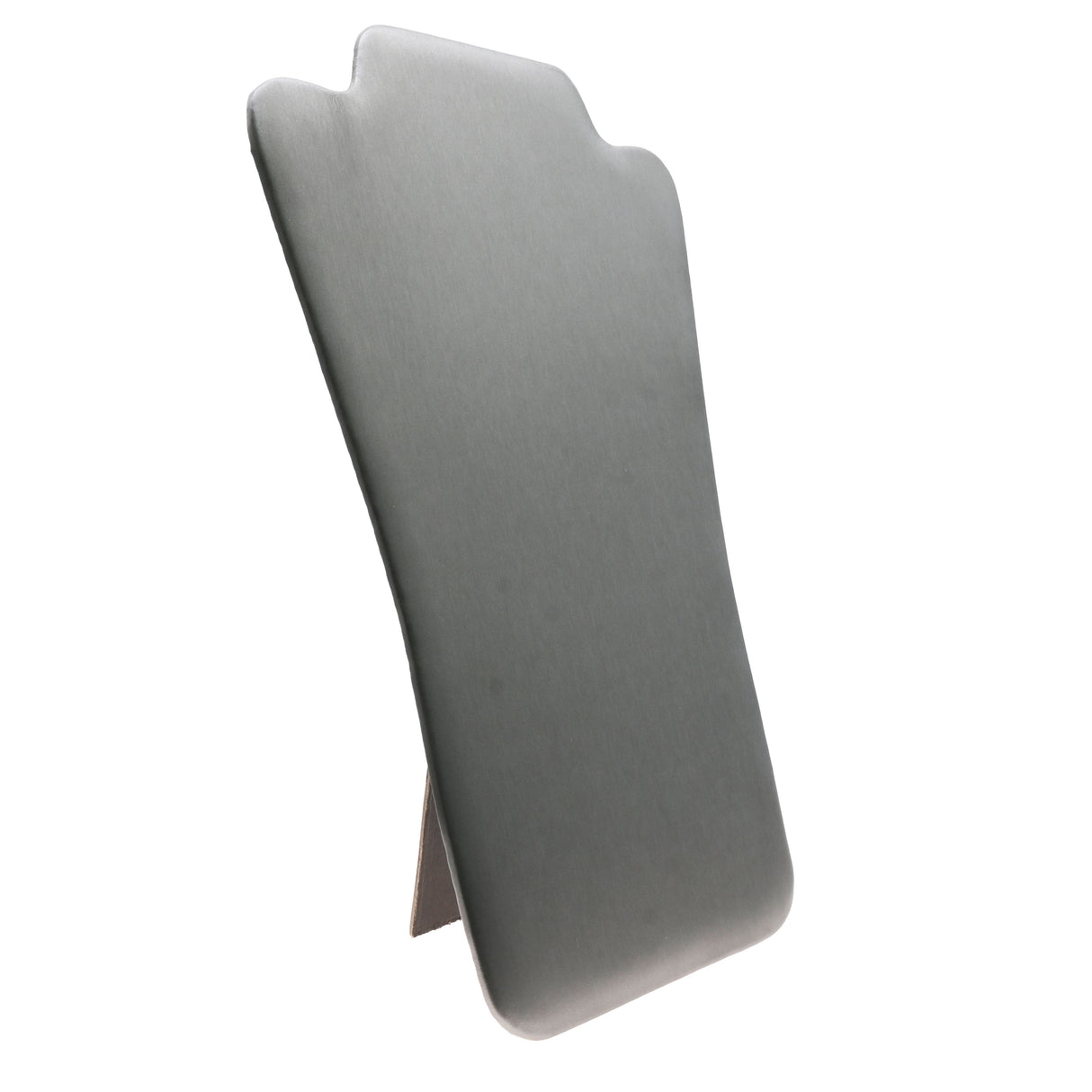 Steel Grey Leatherette Necklace Display Easel, 13-1/4" Tall
