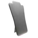 Steel Grey Leatherette Necklace Display Easel, 13-1/4" Tall