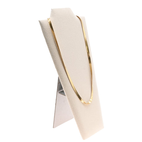 Beige Faux Suede Jewelry Necklace Easel, 8-7/8" Tall