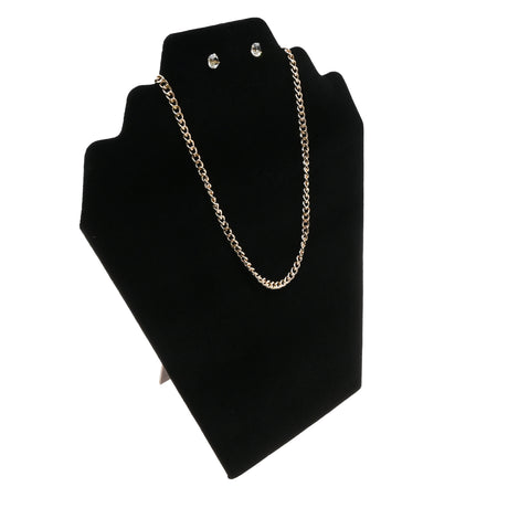 Black Velvet Tiered Necklace & Earring Display Easel