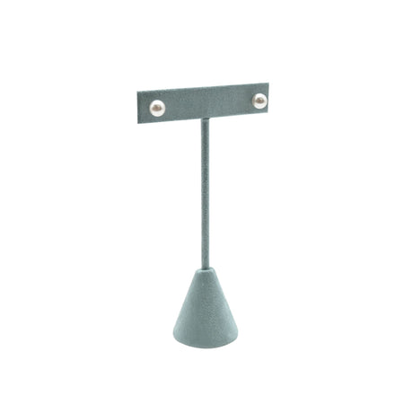 Blue Suede Earring T-Stand Display - 4-3/4" Tall