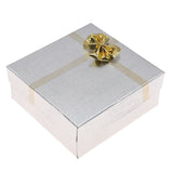 Silver Linen Bow Tie Jewelry Bangle Gift Packaging Boxes