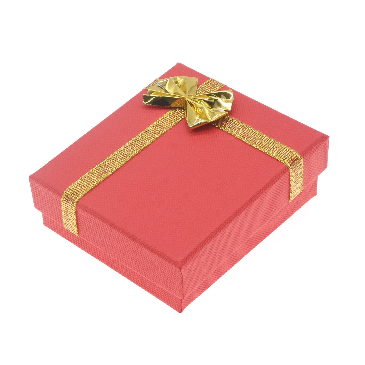 Red Linen Bow Tie Jewelry Pendant or Earring Gift Packaging Boxes