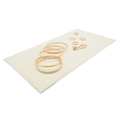 Beige Linen Full Size Jewelry Tray Liner, 14-1/8" x 7-5/8"