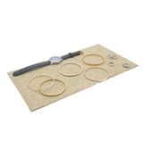Brown Burlap Full-Size Jewelry Tray Insert Pad - 14" x 7-5/8"