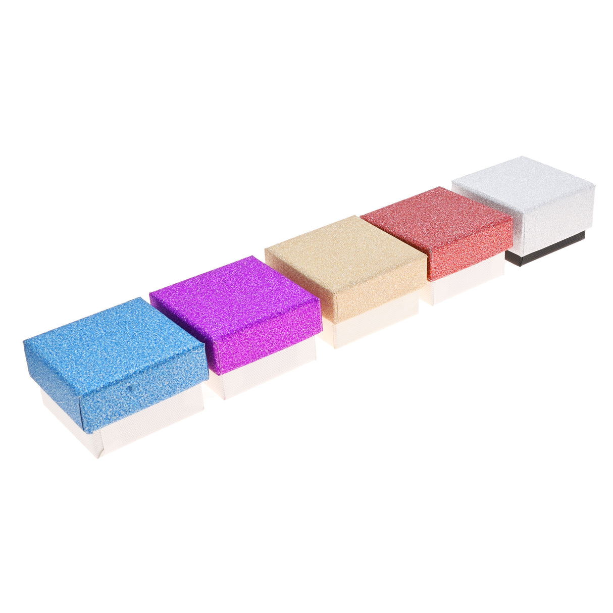 Sparkle Dazzle Jewelry Ring Box Assortment – 5 Colors