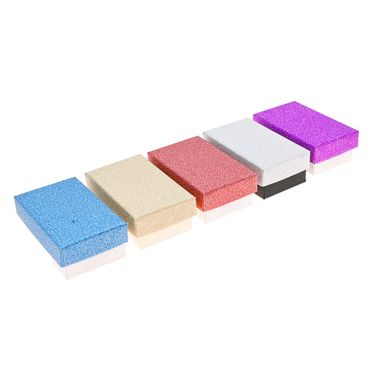 Sparkle Dazzle Cotton Filled Gift Box Assortment - 5 Colors - 2.75" x 1.75" x 1"