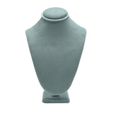 Blue Suede Jewelry Necklace Display Bust - 7-1/2" Tall