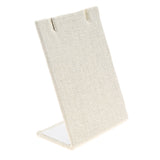 Beige Linen Jewelry Earring / Pendant Stand