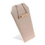 Champagne Pink Leatherette Earring / Pendant Stand - 3-1/4" Tall