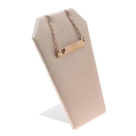 Champagne Pink Leatherette Earring / Pendant Stand - 4-3/4" Tall