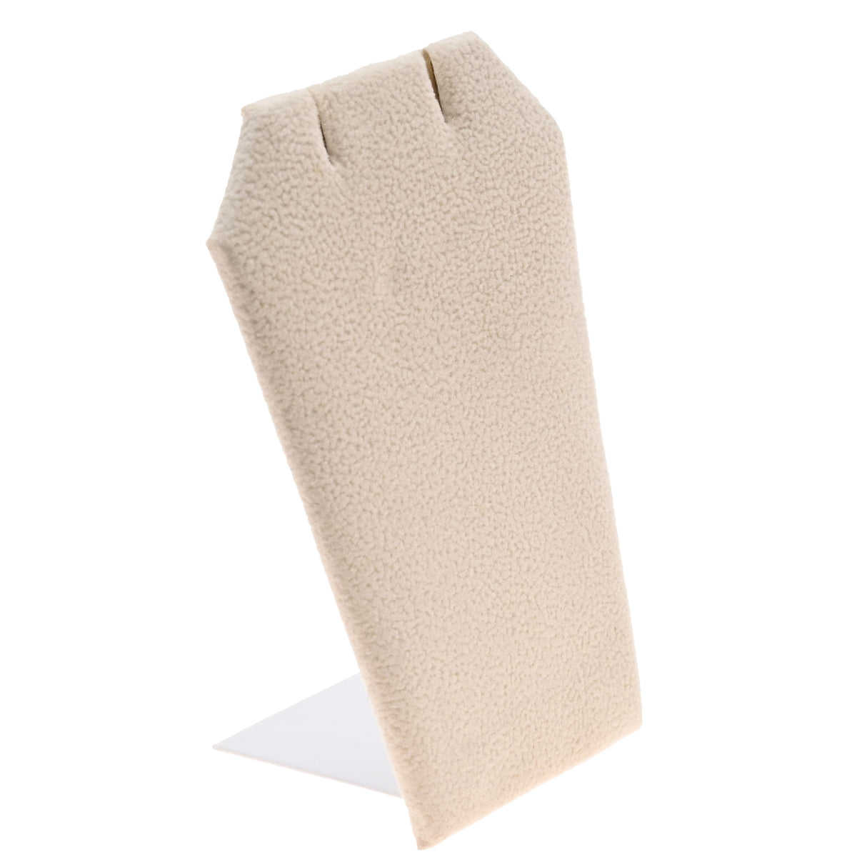 Beige Faux Suede Jewelry Earring / Pendant Stand