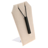 Beige Faux Suede Jewelry Earring / Pendant Stand